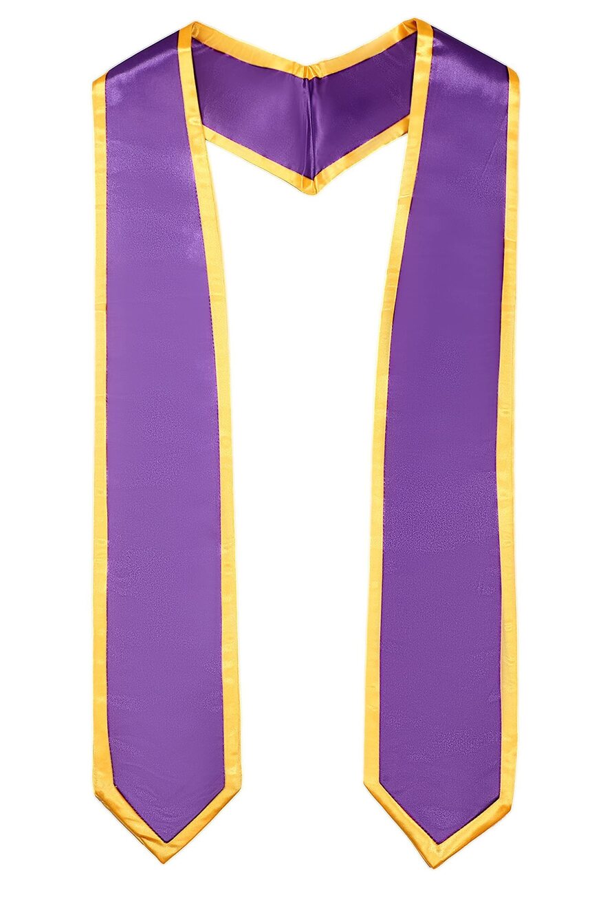 6295 Unisex Adult Graduation Honor Stole Classic End With Trim 72" Long